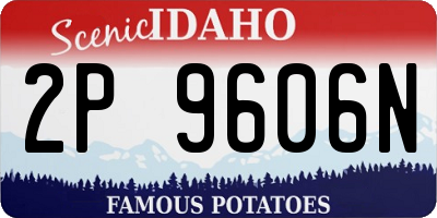 ID license plate 2P9606N