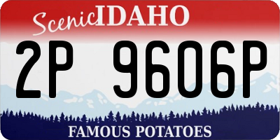 ID license plate 2P9606P