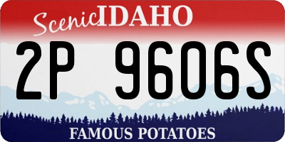 ID license plate 2P9606S