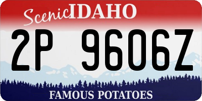 ID license plate 2P9606Z
