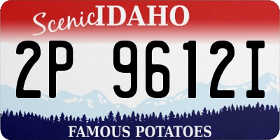 ID license plate 2P9612I