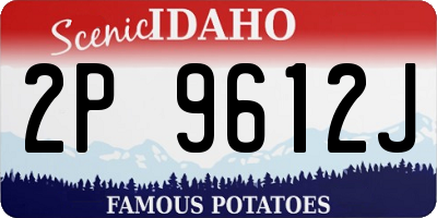 ID license plate 2P9612J