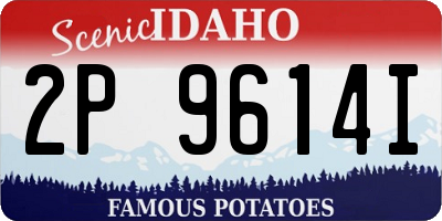 ID license plate 2P9614I