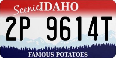 ID license plate 2P9614T