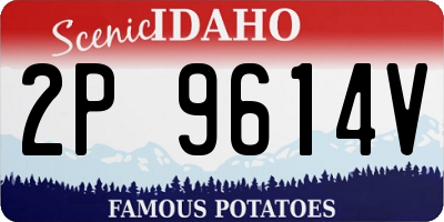ID license plate 2P9614V