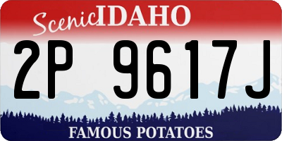 ID license plate 2P9617J