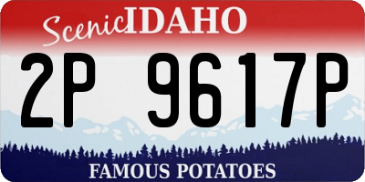 ID license plate 2P9617P