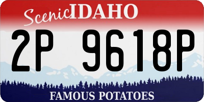 ID license plate 2P9618P