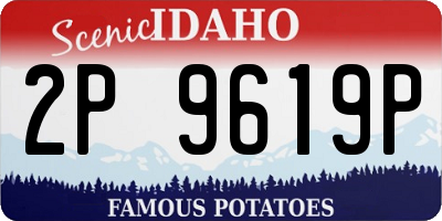 ID license plate 2P9619P