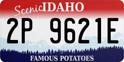 ID license plate 2P9621E