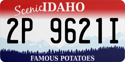 ID license plate 2P9621I