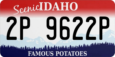 ID license plate 2P9622P