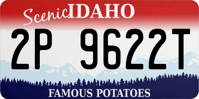 ID license plate 2P9622T
