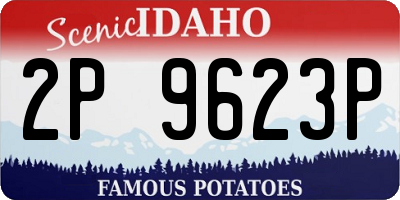 ID license plate 2P9623P