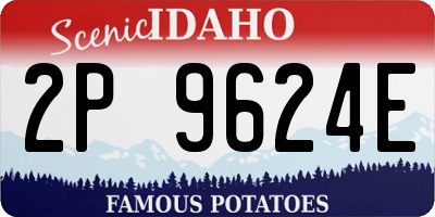 ID license plate 2P9624E