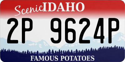 ID license plate 2P9624P
