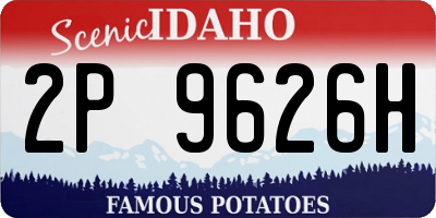 ID license plate 2P9626H