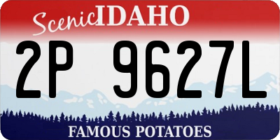 ID license plate 2P9627L