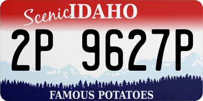 ID license plate 2P9627P