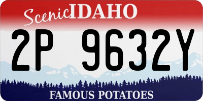 ID license plate 2P9632Y