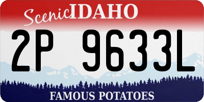 ID license plate 2P9633L
