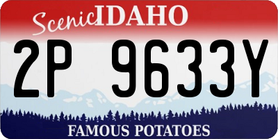 ID license plate 2P9633Y