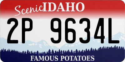 ID license plate 2P9634L