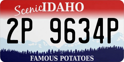 ID license plate 2P9634P