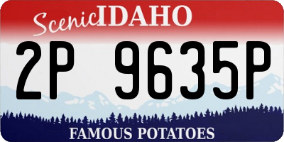 ID license plate 2P9635P