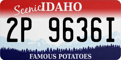 ID license plate 2P9636I