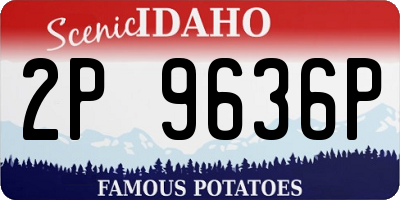 ID license plate 2P9636P