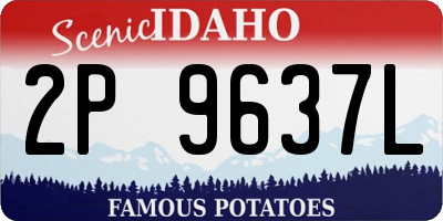 ID license plate 2P9637L