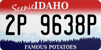 ID license plate 2P9638P