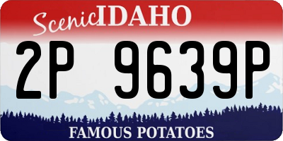 ID license plate 2P9639P