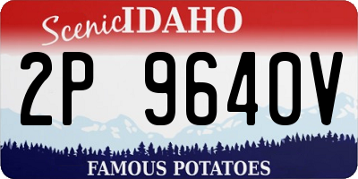 ID license plate 2P9640V