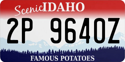 ID license plate 2P9640Z