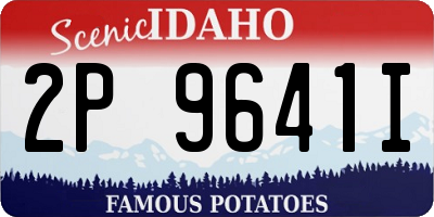 ID license plate 2P9641I