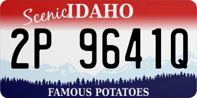 ID license plate 2P9641Q