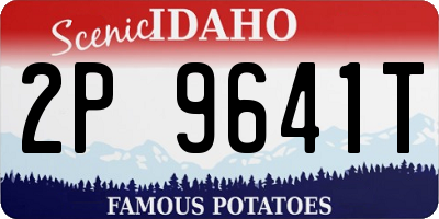 ID license plate 2P9641T