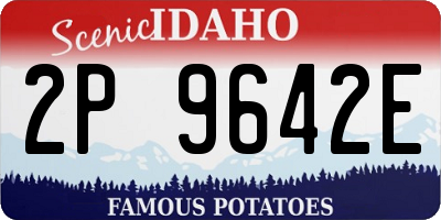 ID license plate 2P9642E