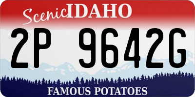 ID license plate 2P9642G