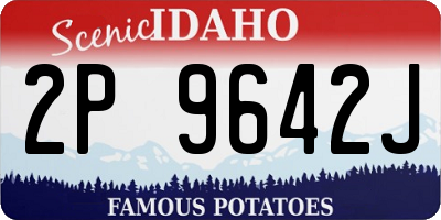 ID license plate 2P9642J