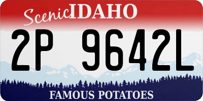 ID license plate 2P9642L