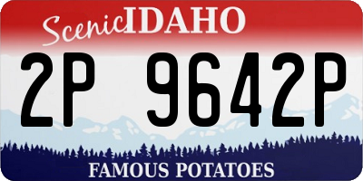 ID license plate 2P9642P