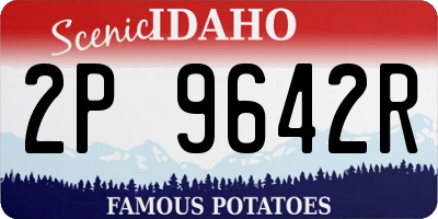 ID license plate 2P9642R