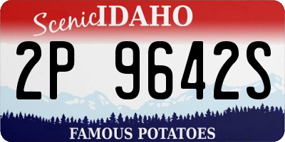 ID license plate 2P9642S
