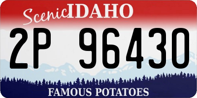 ID license plate 2P9643O