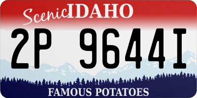 ID license plate 2P9644I
