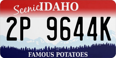 ID license plate 2P9644K
