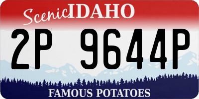 ID license plate 2P9644P